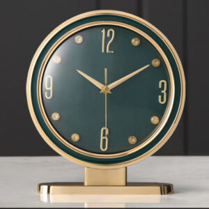 Leather Creative Placement Home Fashion Desk Clock