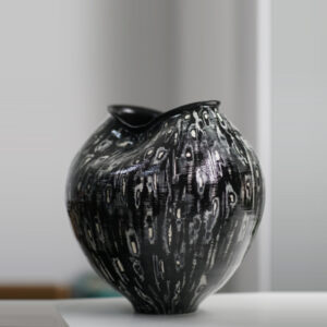 Mid-ancient Peace Ceramic Pot Vase with Ornaments